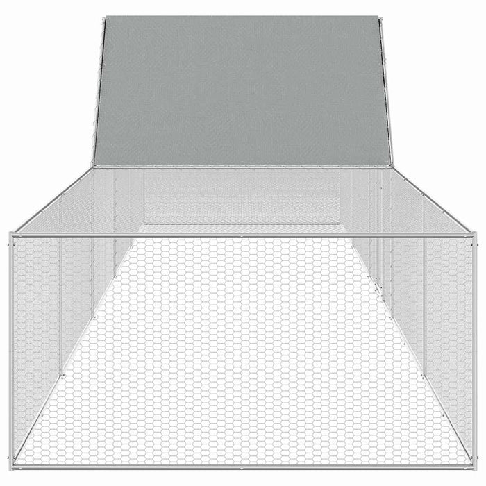 Pollaio 10x2x2 m in Acciaio Zincato 144563