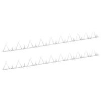 Spuntoni da Parete 2 pz in Acciaio 1 m 144565