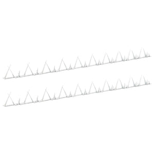 Spuntoni da Parete 2 pz in Acciaio 1 m 144565