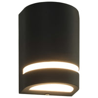 Lampade da Parete da Esterno 2 pz 35 W Nere Semicircolari cod mxl 63955