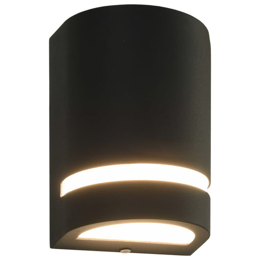 Lampade da Parete da Esterno 2 pz 35 W Nere Semicircolari cod mxl 63955