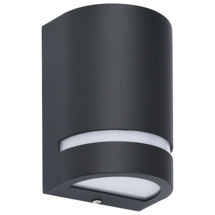 Lampade da Parete da Esterno 2 pz 35 W Nere Semicircolari cod mxl 63955