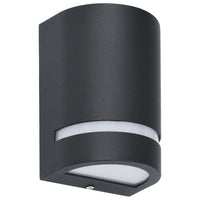 Lampade da Parete da Esterno 2 pz 35 W Nere Semicircolari 45648