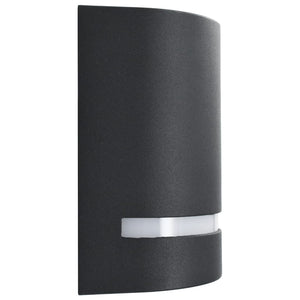 Lampade da Parete da Esterno 2 pz 35 W Nere Semicircolari cod mxl 63955