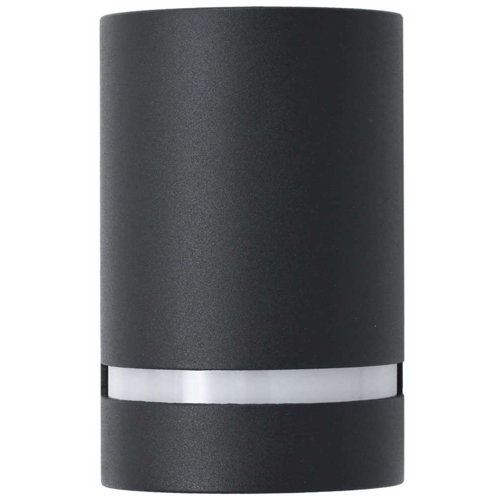 Lampade da Parete da Esterno 2 pz 35 W Nere Semicircolari cod mxl 63955