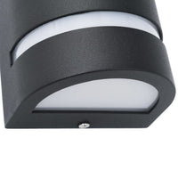 Lampade da Parete da Esterno 2 pz 35 W Nere Semicircolari cod mxl 63955