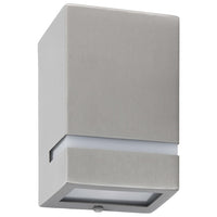 Lampade da Parete da Esterno 2 pz 35 W Argento Rettangolari cod mxl 68402