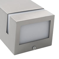 Lampade da Parete da Esterno 2 pz 35 W Argento Rettangolari cod mxl 54994