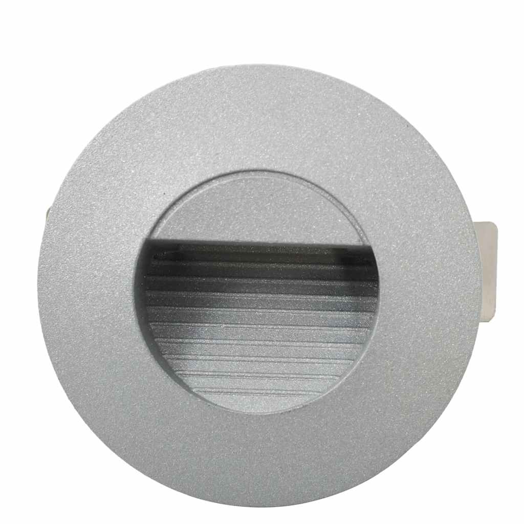 Lampade da Parete da Esterno a LED 6 pz 2 W Argento Rotonde 45655