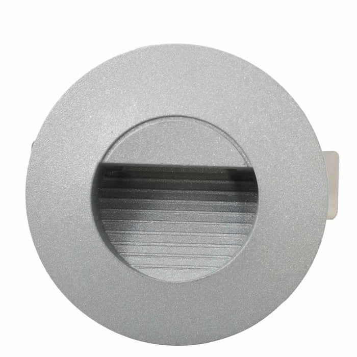 Lampade da Parete da Esterno a LED 6 pz 2 W Argento Rotonde 45655