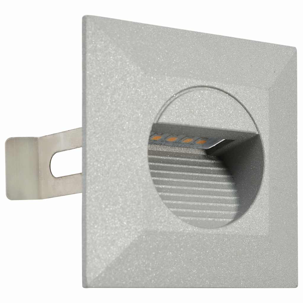 Lampade da Parete da Esterno a LED 6 pz 5 W Argento Quadrate cod mxl 59126