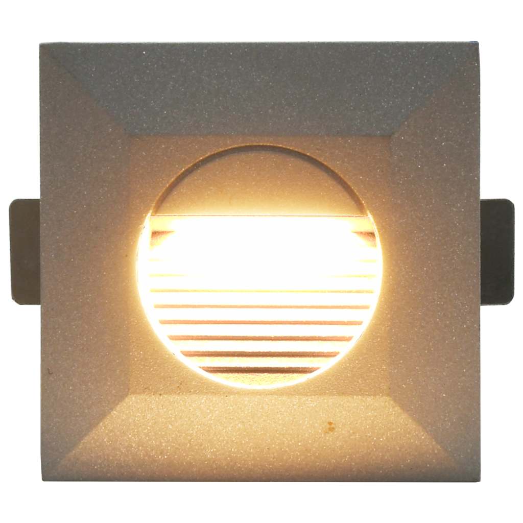 Lampade da Parete da Esterno a LED 6 pz 5 W Argento Quadrate cod mxl 59126