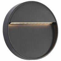 Lampade da Parete da Esterno a LED 2 pz 3 W Nere Rotonde cod mxl 60705