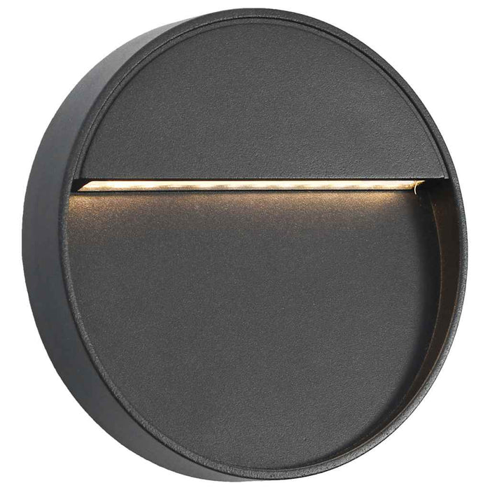 Lampade da Parete da Esterno a LED 2 pz 3 W Nere Rotonde 45658