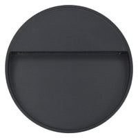 Lampade da Parete da Esterno a LED 2 pz 3 W Nere Rotonde 45658