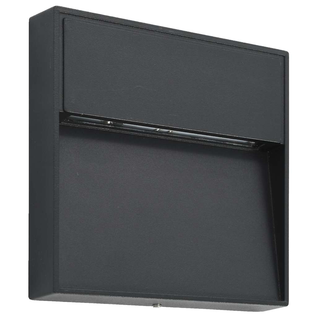 Lampade da Parete da Esterno a LED 2 pz 3 W Nere Quadrate cod mxl 60201