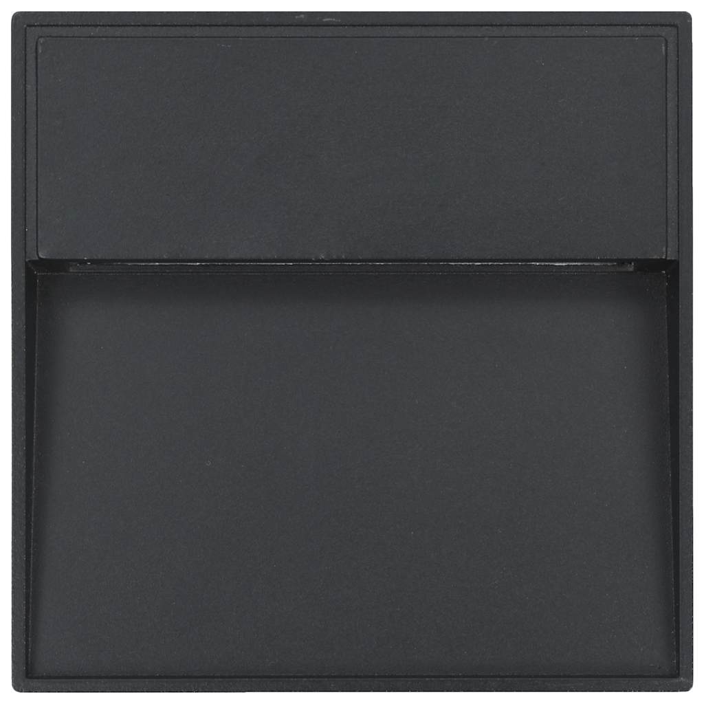 Lampade da Parete da Esterno a LED 2 pz 3 W Nere Quadrate cod mxl 60201