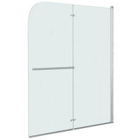 Box doccia pieghevole 2 pannelli ESG 120x140 cm bagno 02_0003134