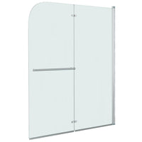 Box doccia pieghevole 2 pannelli ESG 120x140 cm bagno 02_0003134
