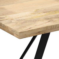 Tavolo da Pranzo 140x80x76 cm in Legno Massello di Mango  cod mxl 17039