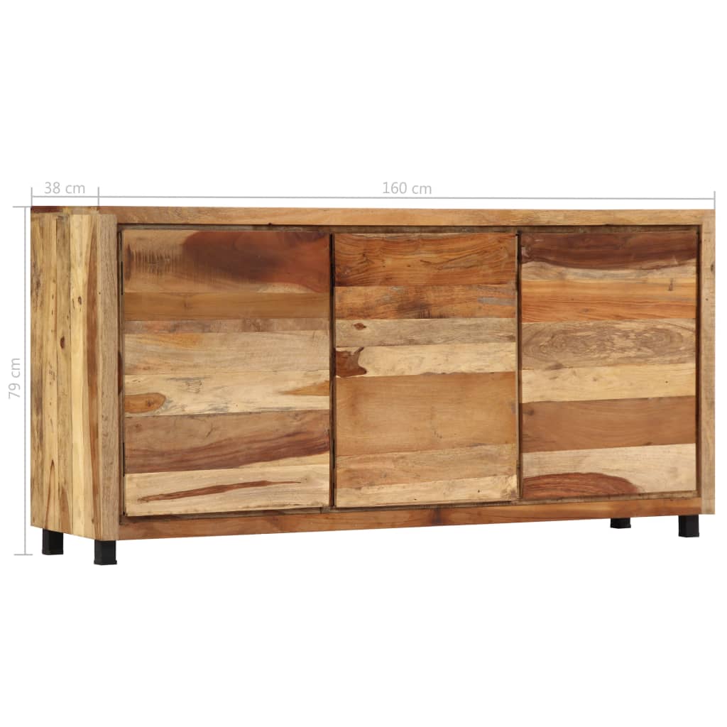 Credenza 160x38x79 cm in Legno Massello di Recupero 247957