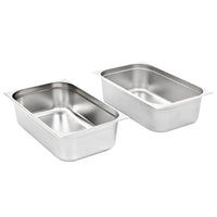 Contenitori Gastronorm 2 pz GN 1/1 150 mm in Acciaio Inox 50882