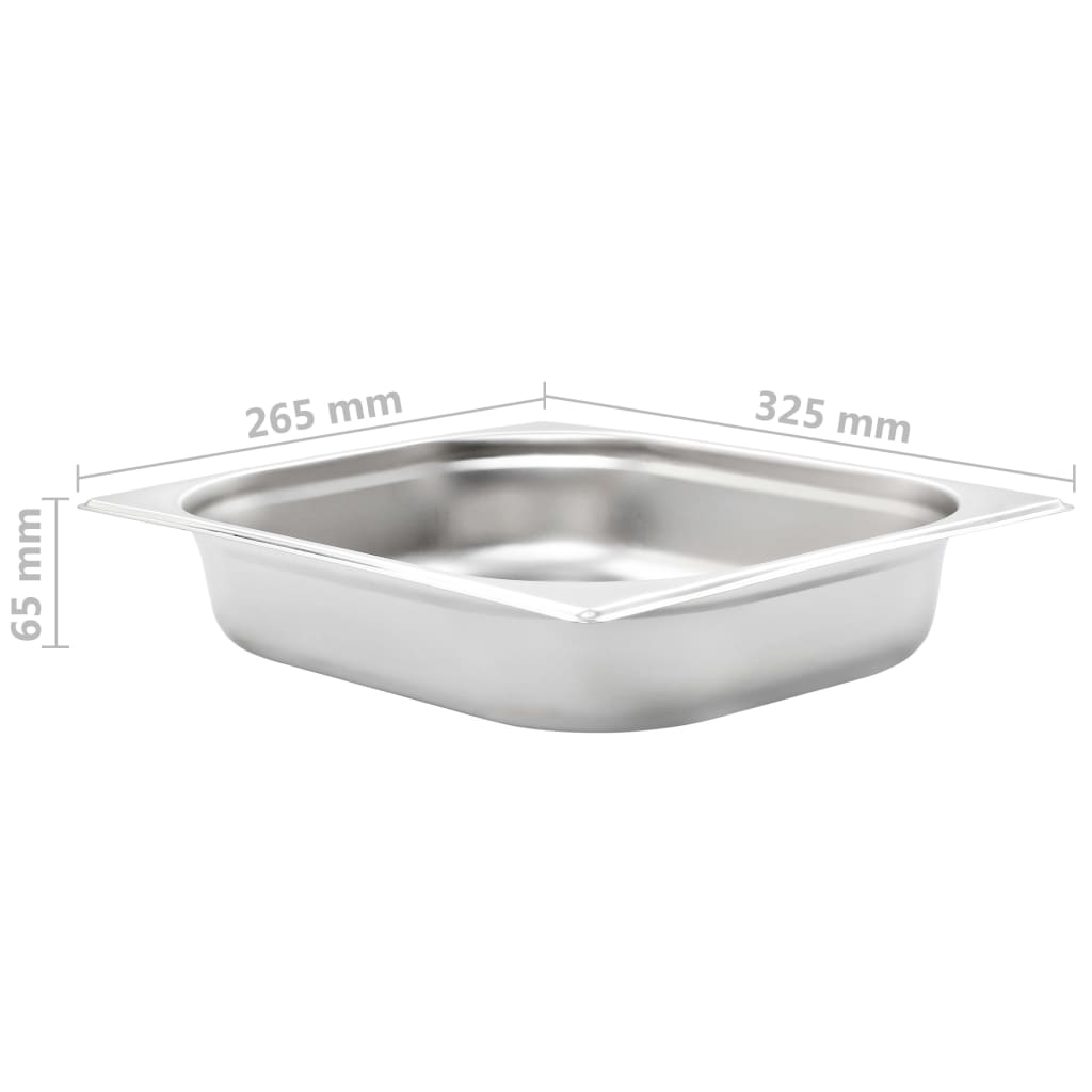 Contenitori Gastronorm 4 pz GN 1/2 65 mm in Acciaio Inox  cod mxl 59183