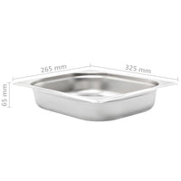 Contenitori Gastronorm 4 pz GN 1/2 65 mm in Acciaio Inox  cod mxl 59183