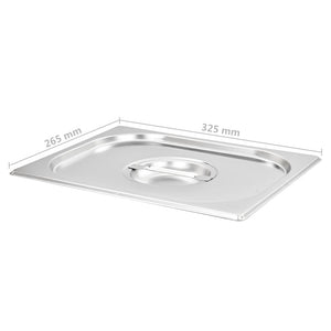 Coperchi per Teglie GN 1/2 2 pz in Acciaio Inox