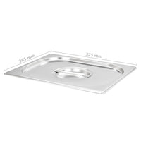 Coperchi per Teglie GN 1/2 2 pz in Acciaio Inox 50891