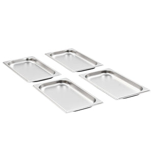 vidaXL Contenitori Gastronorm 12 pz GN 1/3 20 mm in Acciaio Inox