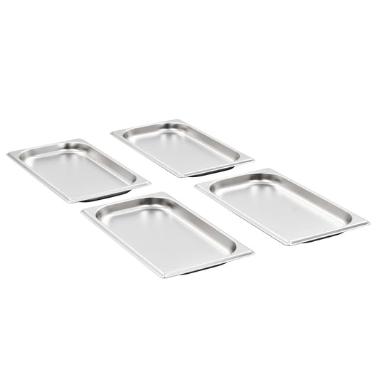 vidaXL Contenitori Gastronorm 12 pz GN 1/3 20 mm in Acciaio Inox