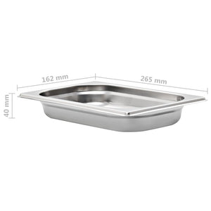 Contenitori Gastronorm 12 pz GN 1/4 40 mm in Acciaio Inox 50900