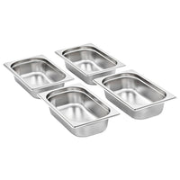 Contenitori Gastronorm 8 pz GN 1/4 65 mm in Acciaio Inox 50901