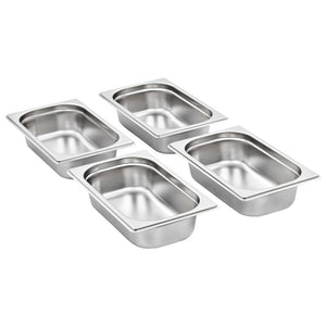 Contenitori Gastronorm 8 pz GN 1/4 65 mm in Acciaio Inox 50901