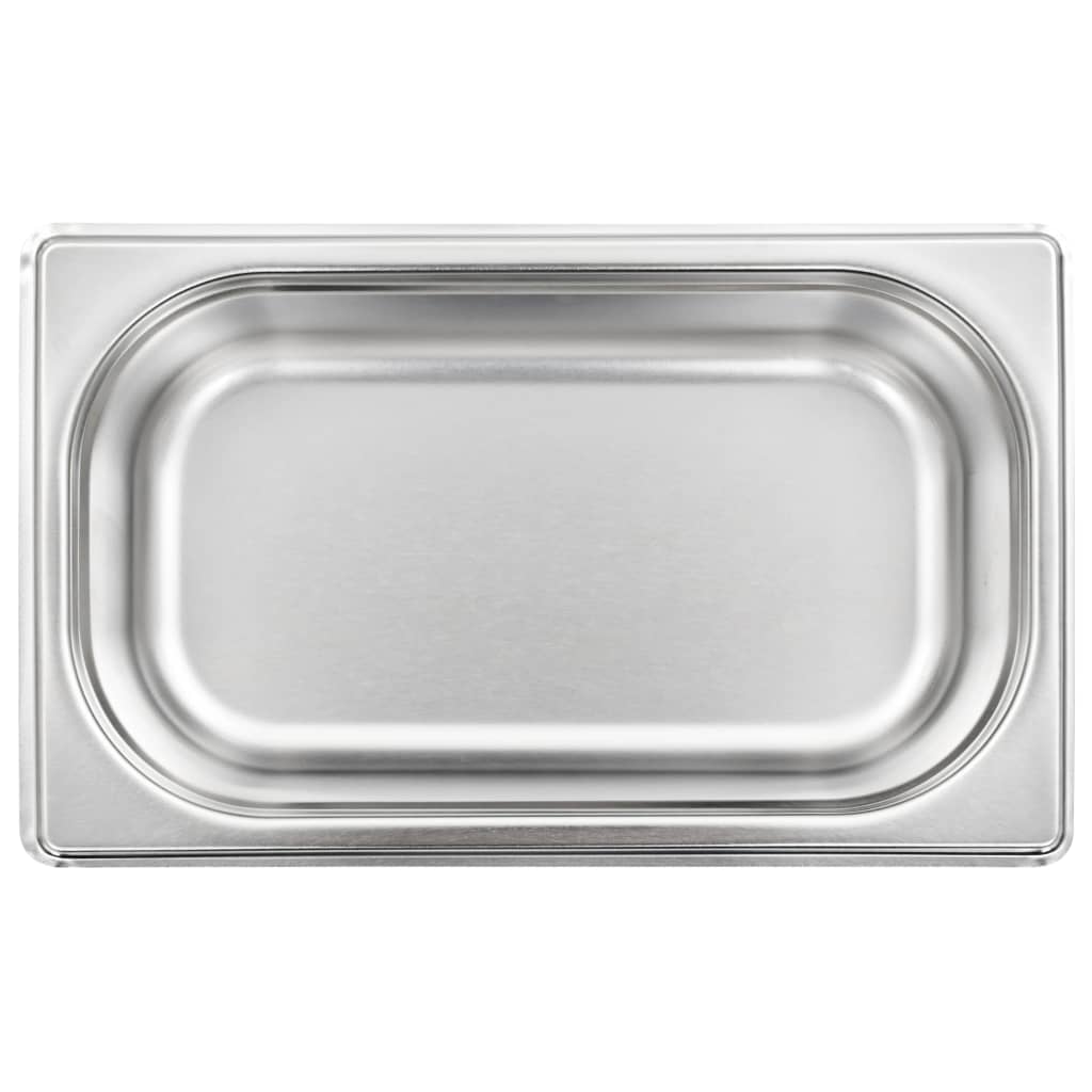 Contenitori Gastronorm 8 pz GN 1/4 65 mm in Acciaio Inox 50901