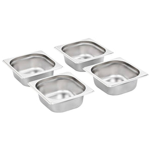 Contenitori Gastronorm 12 pz GN 1/6 65 mm in Acciaio Inox 50906