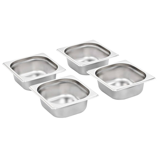 Contenitori Gastronorm 12 pz GN 1/6 65 mm in Acciaio Inox 50906