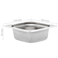 Contenitori Gastronorm 12 pz GN 1/6 65 mm in Acciaio Inox 50906