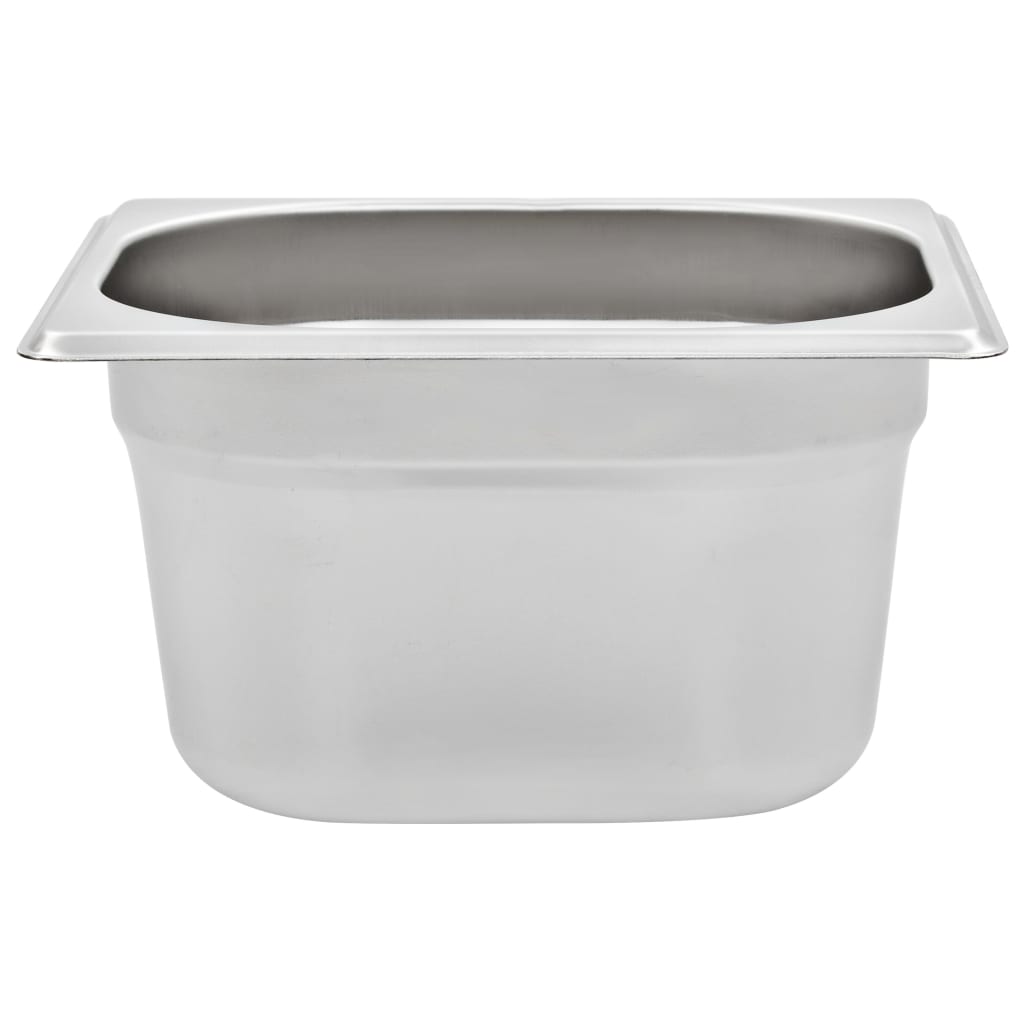 Contenitori Gastronorm 12 pz GN 1/6 100 mm in Acciaio Inox 50907