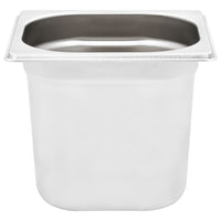 vidaXL Contenitori Gastronorm 8 pz GN 1/6 150 mm in Acciaio Inox