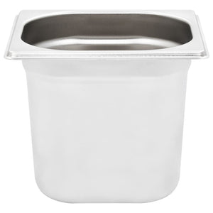 Contenitori Gastronorm 8 pz GN 1/6 150 mm in Acciaio Inox 50908