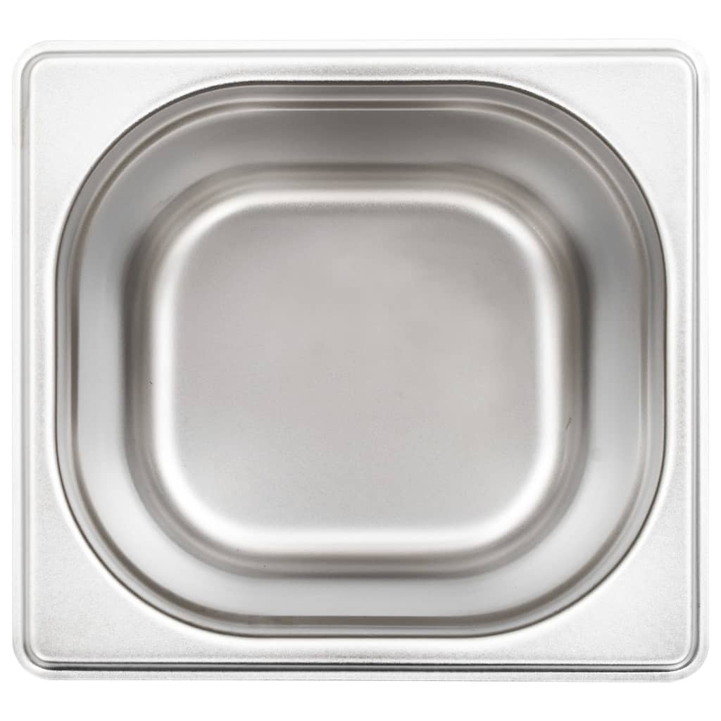 Contenitori Gastronorm 8 pz GN 1/6 150 mm in Acciaio Inox 50908