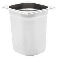 vidaXL Contenitori Gastronorm 8 pz GN 1/6 200 mm in Acciaio Inox