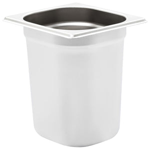 vidaXL Contenitori Gastronorm 8 pz GN 1/6 200 mm in Acciaio Inox