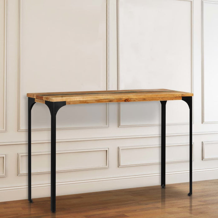 Tavolo Consolle 120x35x76 cm Legno Massello di Recupero 247323