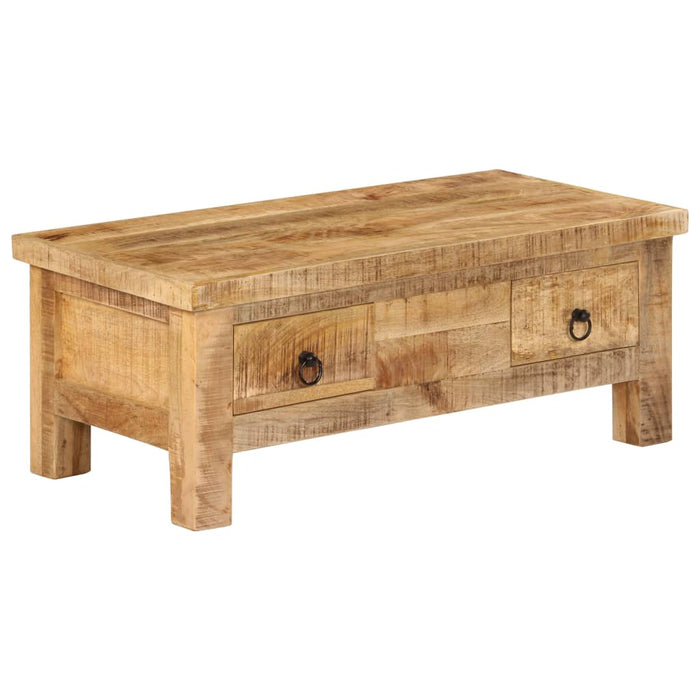 Tavolino da CaffÃ¨ 90x45x35 cm in Legno Massello di Mango cod mxl 29733