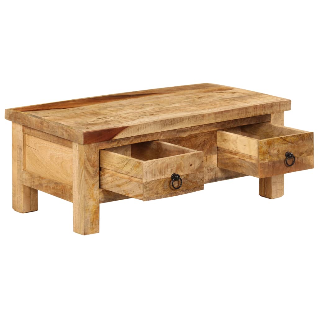 Tavolino da CaffÃ¨ 90x45x35 cm in Legno Massello di Mango cod mxl 29733