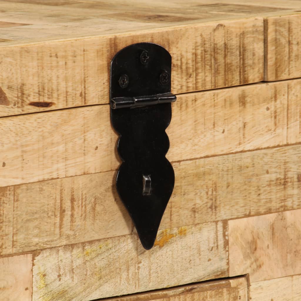 Tavolino da Salotto-Tavolino da soggiorno-Tavolo in Legno Massello di Mango 80x40x35 cm