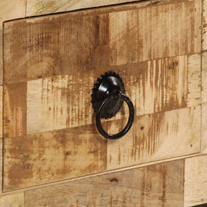 Tavolino da Salotto in Legno Massello di Mango 80x40x35 cm 247327